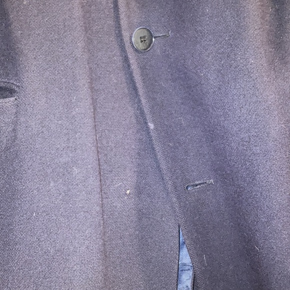 Couture Mr.Harry Dark Blue Men’s Overcoat Winter Jacket Pure New Wool - Picture 8 of 9